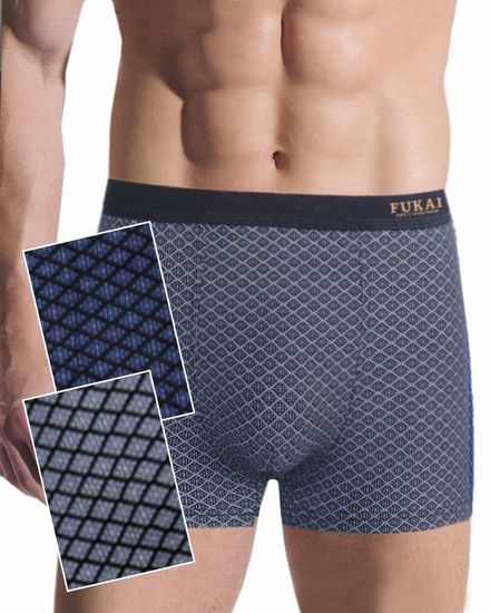 Трусы мужские боксеры (2 шт) Fukai 1513 F,черный+темно-серый
