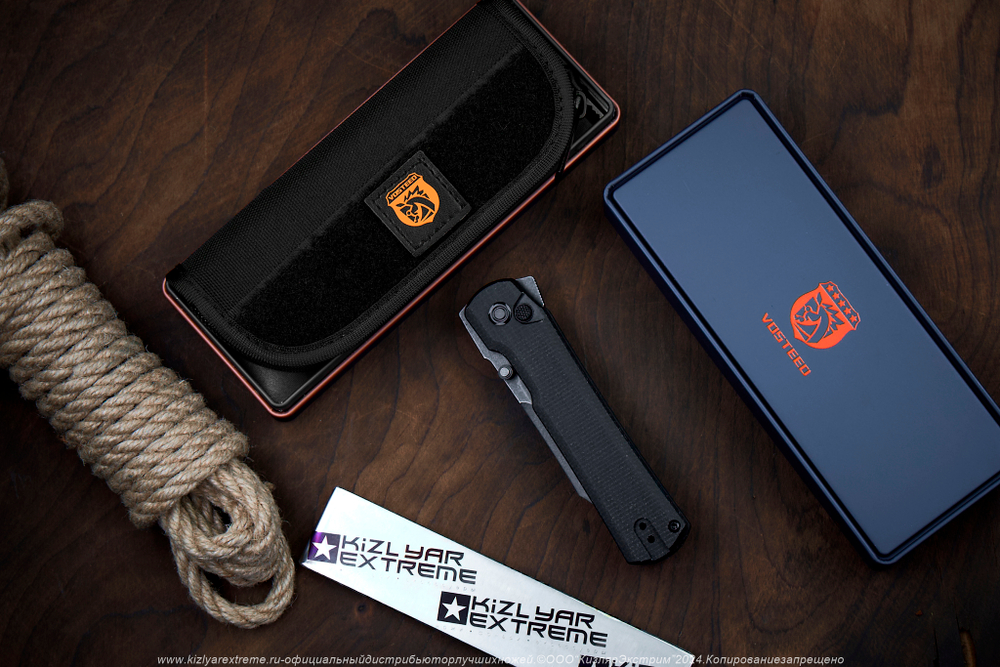 Нож Vosteed Valkyrie сталь Nitro-V Black Stonewash рукоять Black Micarta