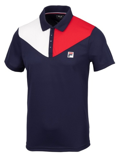 Мужское теннисное поло Fila US Open Nilo Polo - navy