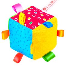 Подвесная игрушка Мякиши Кубик с петельками