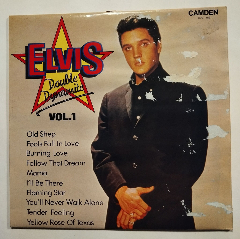 Винтажная виниловая пластинка LP Elvis Presley Double Dynamite Vol. 1 (UK 1980)