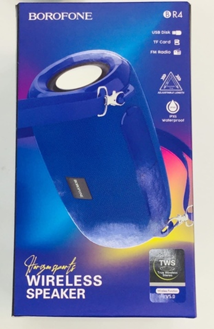Колонка с Bluetooth, Borofone BR4, синяя