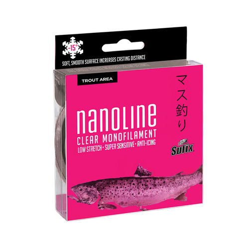 Леска SUFIX Nanoline Trout прозрачная 150 м 0,20 мм 3,5 кг