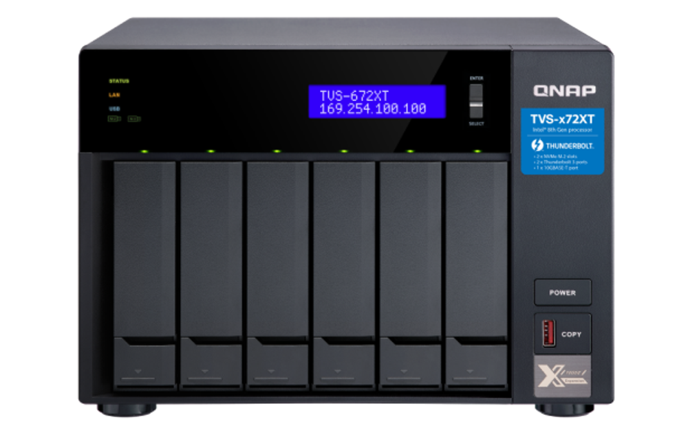 Сетевой RAID-накопитель  QNAP TVS-672XT-i5-8G