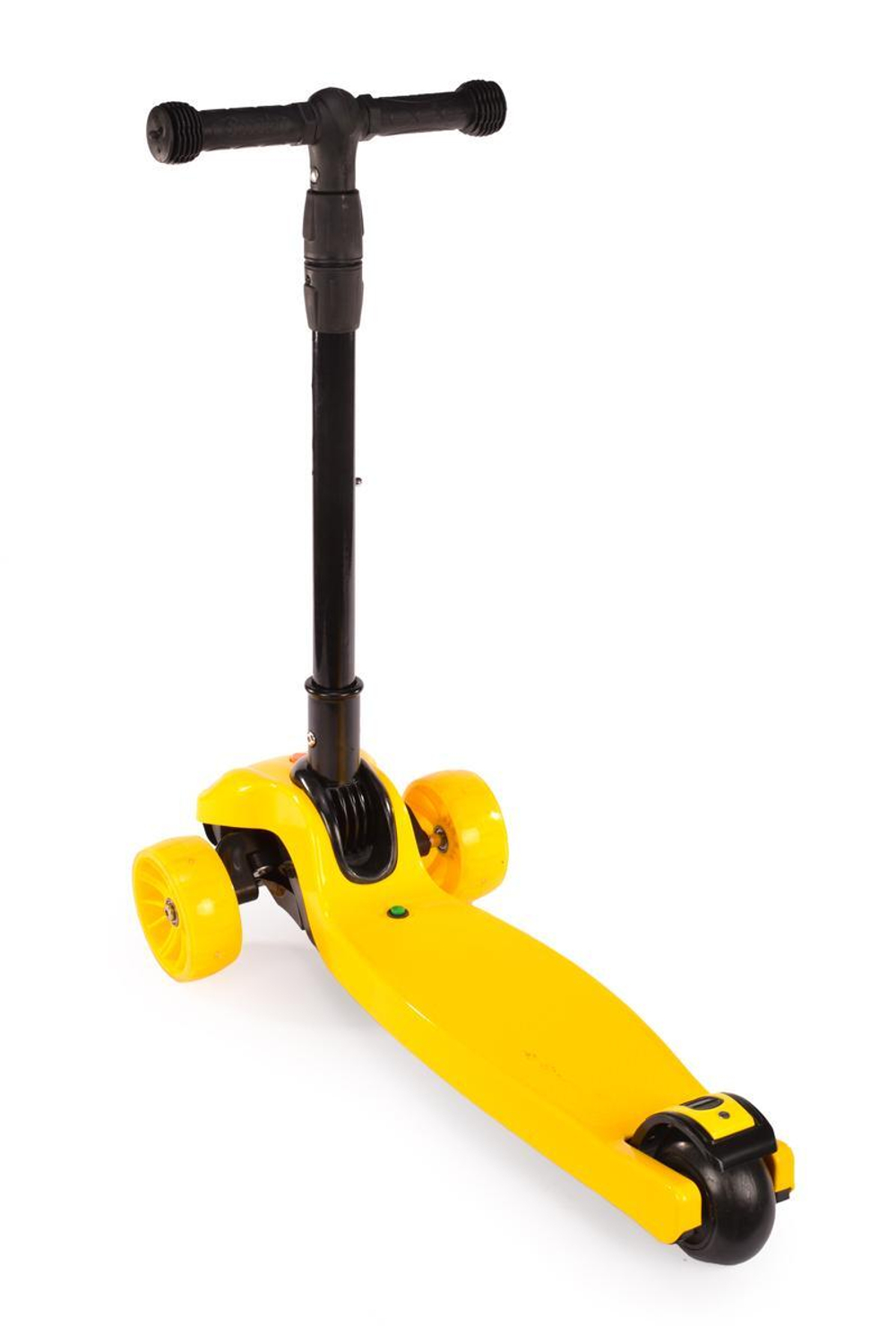 Самокат 3-х колесный, свет, звук, 02С (желтый)