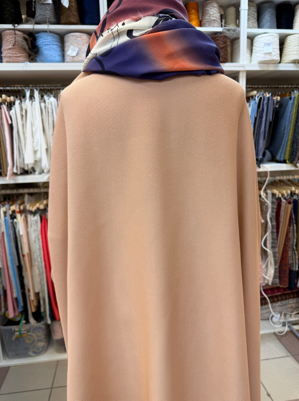 Ткань костюмная (Италия) 49% шерсть мериноса 51% хлопок ш 140см отрез 1,7 м