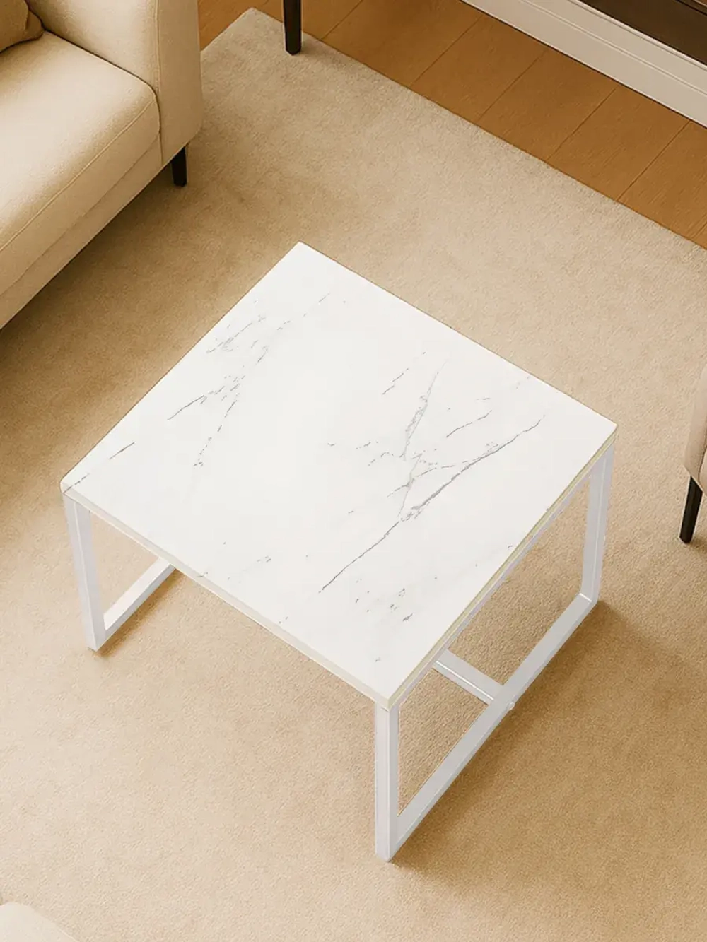 Компактный журнальный стол Куб - ББ - ЛДСП в ПВХ