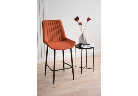 Барный стул Woodville Седа 360 терракотовый (zd 432), черный np, ножки черные