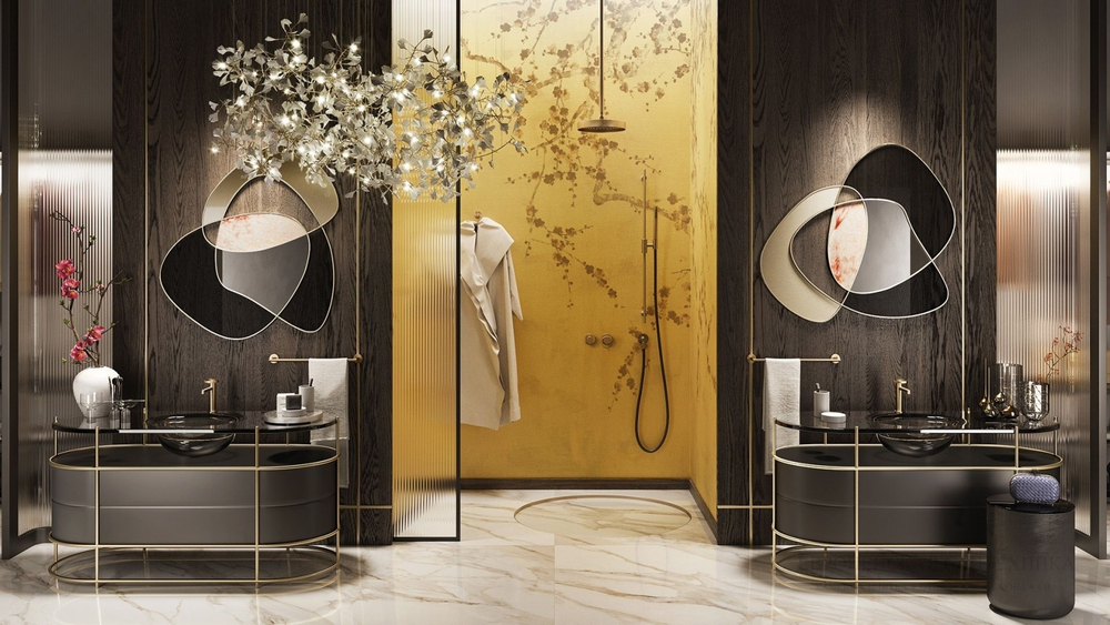 Полотенцедержатель Gessi Anello, настенный, L300 мм, цвет Warm Bronze Brushed PVD