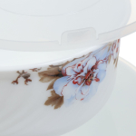 Салатник стеклокерам, кругл, 3 шт, 19,16,14 см, с крыш, Орлеан, Daniks, BY14HDW-3-T36