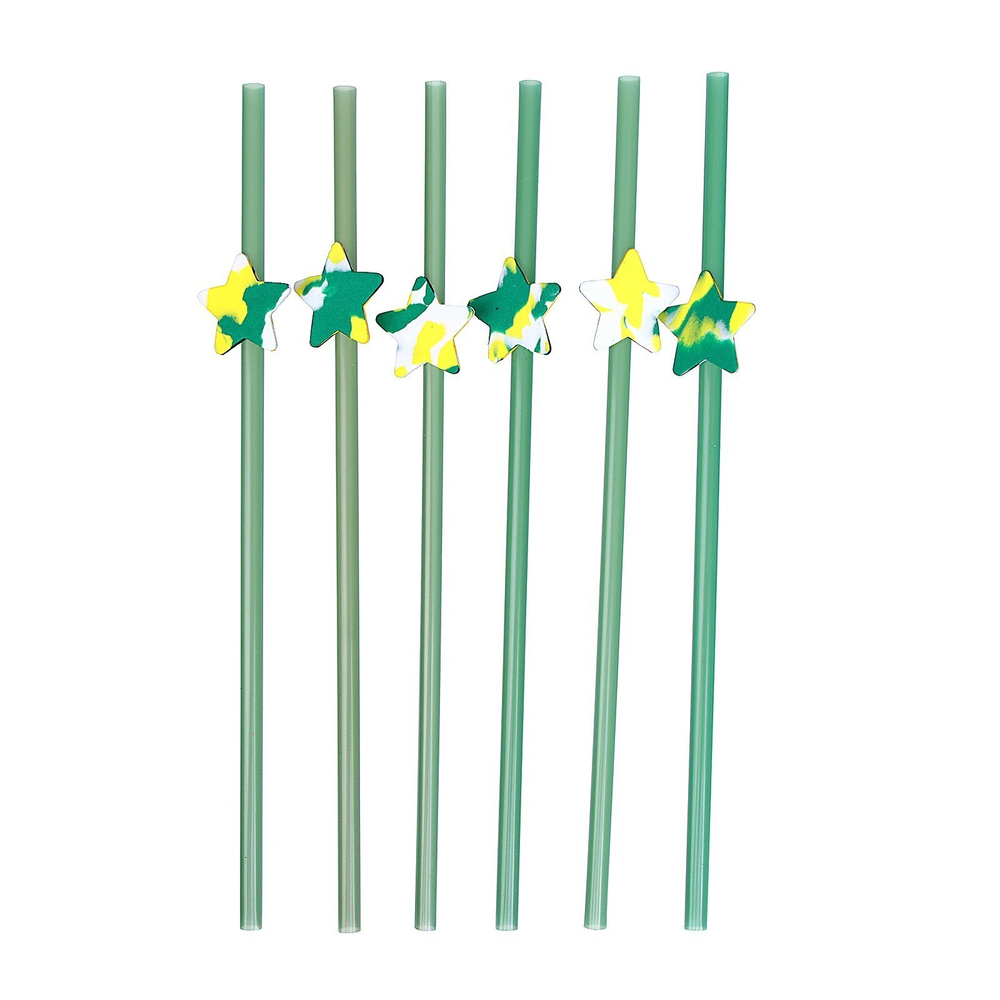 Трубочки для коктейля в асс., набор 6 шт.