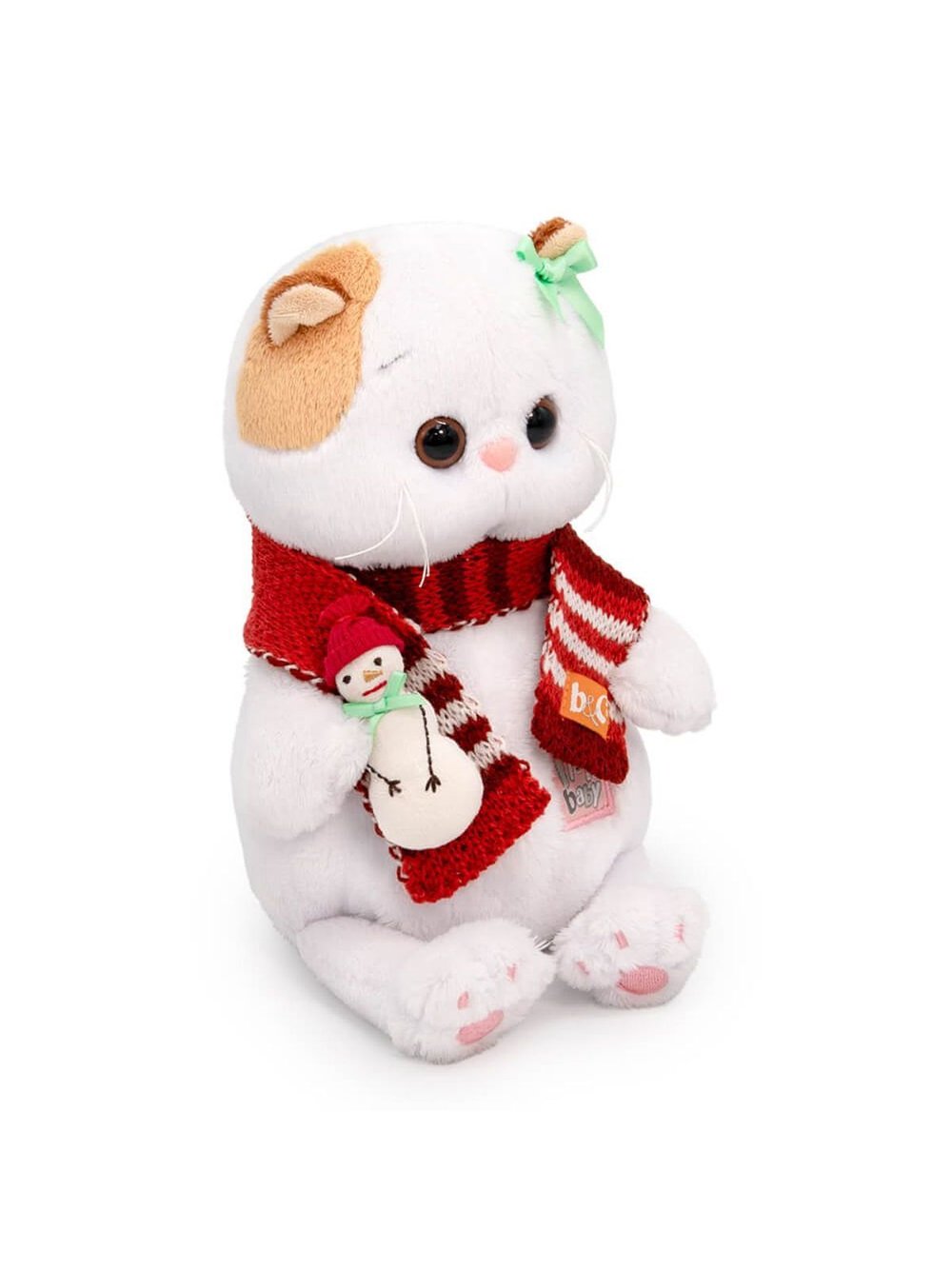 Мягкая игрушка Ли-Ли BABY в шарфике со снеговиком 20см