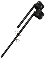 Регулируемая распорка на руки или лодыжки с замочками (Цвет: черный)