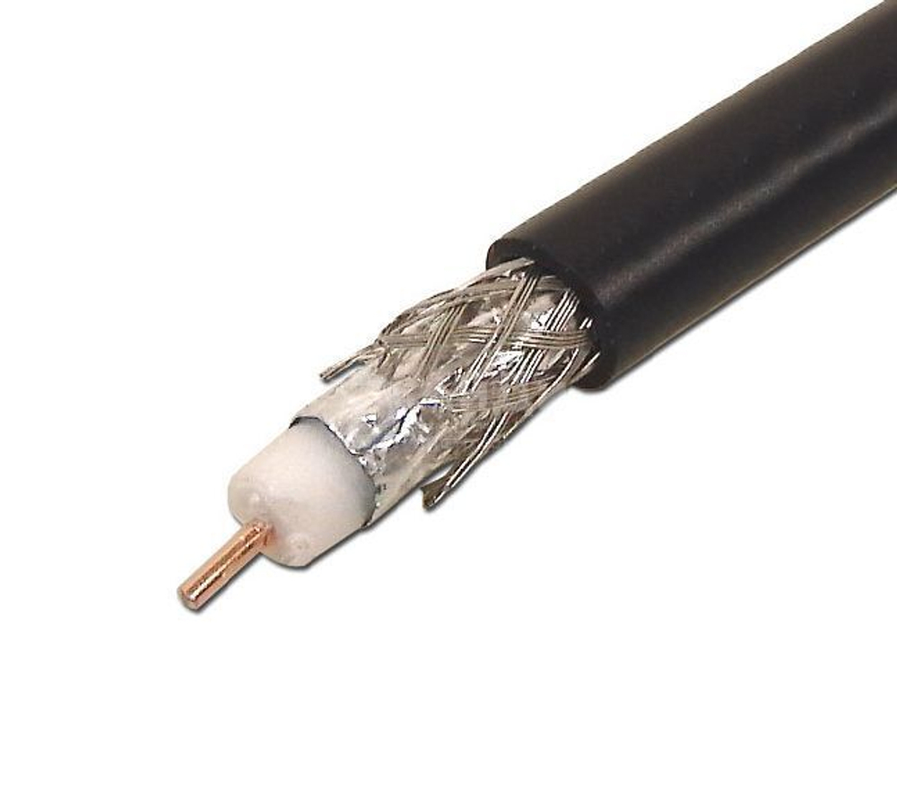 Кабель коаксиальный Hyperline COAX-RG6-500