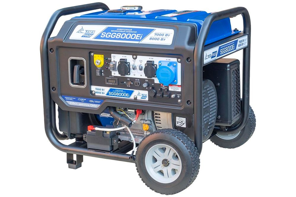 Бензогенератор инверторный ТСС SGG 8000Ei - [7 кВт / 220В]