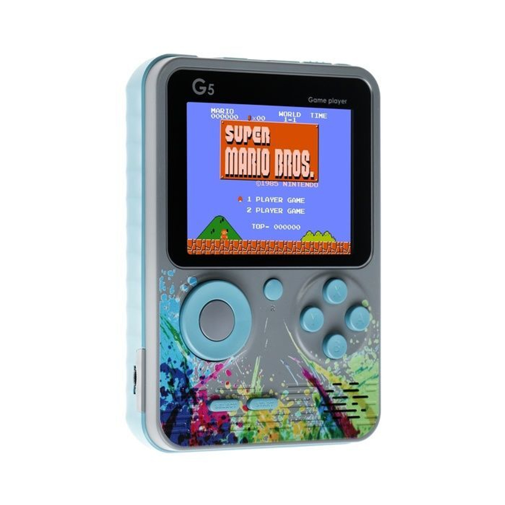 Игровая консоль G5S 500 игр (серо-синий)