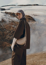 Сумка Polene Numero Dix EDITION CROCODILE NUBUCK TAUPE