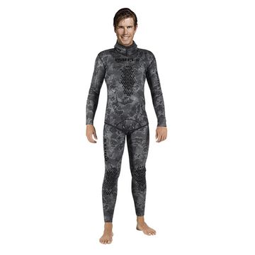 Куртка гидрокостюма Mares SF Explorer 70 7 мм открытая пора черный камуфляж