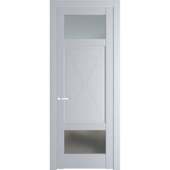 Межкомнатная дверь эмаль Profil Doors 1.3.2PM лайт грей остеклённая