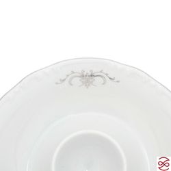 Подставка под яйцо Thun Констанция Серый орнамент Отводка платина 15см