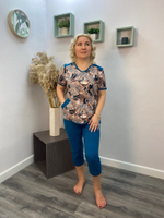 Пижама женская "Римма К.П" бриджи (17)