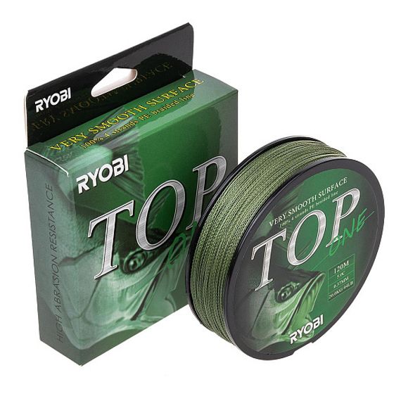 Шнур TOP PE4X-120M 5,0/d-0.370mm Dark green Ryobi