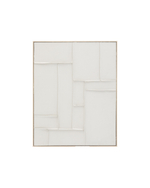 Klis Картина из белого льна с геометрическими фигурами, 80 х 100