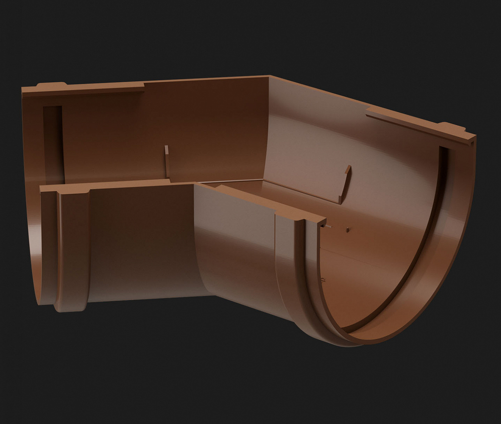 Döcke PREMIUM Угловой элемент 135˚ (Каштан)