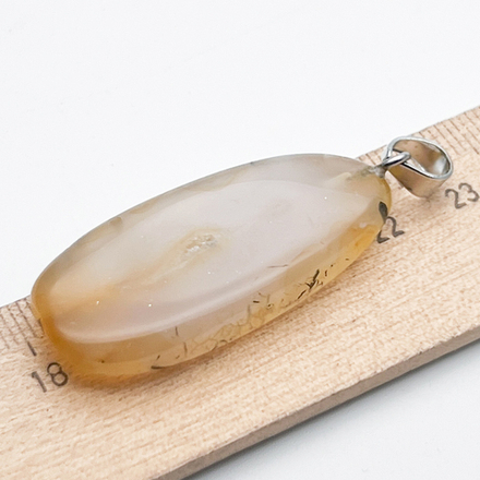 Подвеска Срез, агат тонированный, размер 40*18 мм, цена за 1 шт