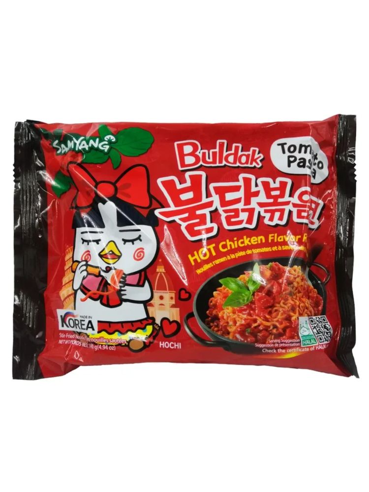 Лапша Samyang Острая курица с томатной пастой 140 г