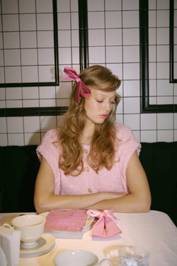 Бант "Стрекоза" розовый