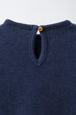 ZARA ФУТБОЛКА SOFT TOUCH, МОРСКОЙ СИНИЙ