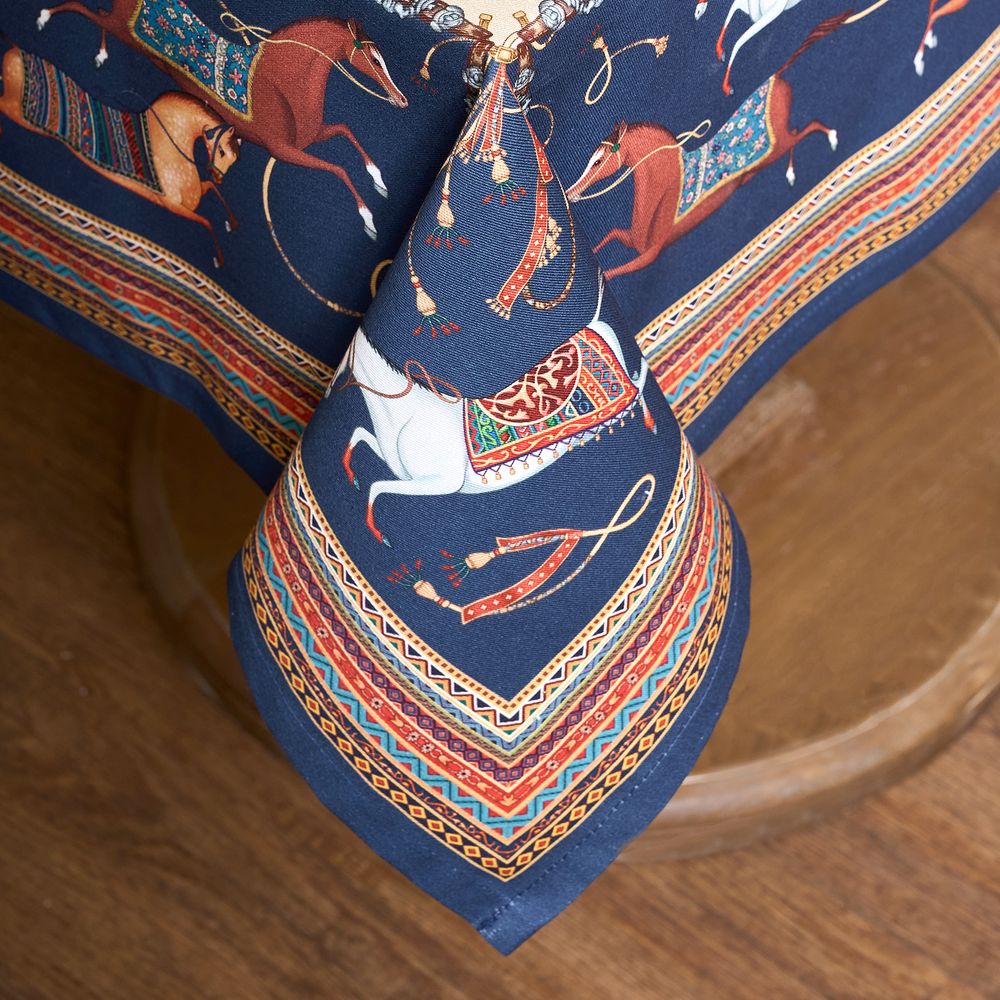 СКАТЕРТЬ "PASSAGE" 110Х140СМ ,БЕЖЕВЫЙ,100% ХЛОПОК С ПРОПИТКОЙ,ТВИЛ