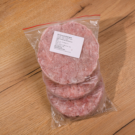 Котлеты для бургеров из бедра индейки, 500-600 г (4шт)