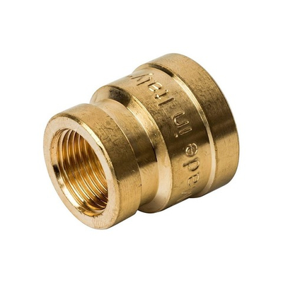 Муфта редукционная STOUT SFT 0005 - 1/2" x 3/8" (для стальных труб, латунь без покрытия)