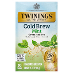 Twinings, холодный холодный чай, зеленый чай, мята, неподслащенный, 20 чайных пакетиков, 40 г (1,41 унции)
