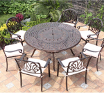 Металлическая мебель из литого алюминия Patty 8, античная бронза