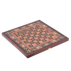 GAEM Игра настольная 3 в 1 (шахматы, шашки, нарды) "Цветы", L50 W25 H6 см