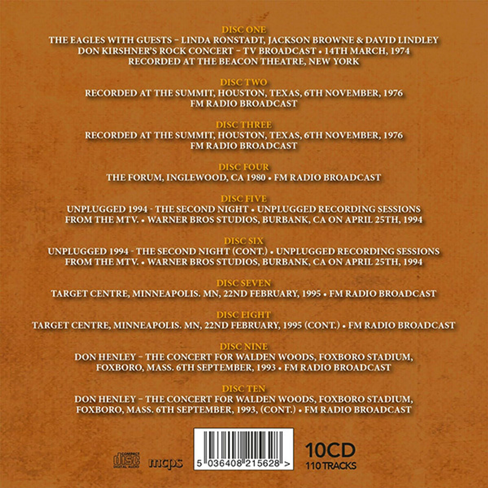 Eagles / Take It Easy... Live In The USA (10CD)