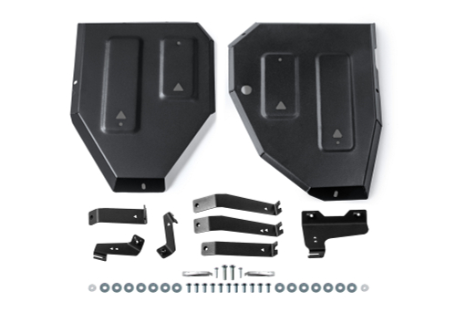 Защита топливного бака АвтоБроня для Exeed LX I поколение рестайлинг РКПП 4WD 2023-н.в., рынок РФ, сталь 1.5 мм, с крепежом, штампованная, 111.00935.1