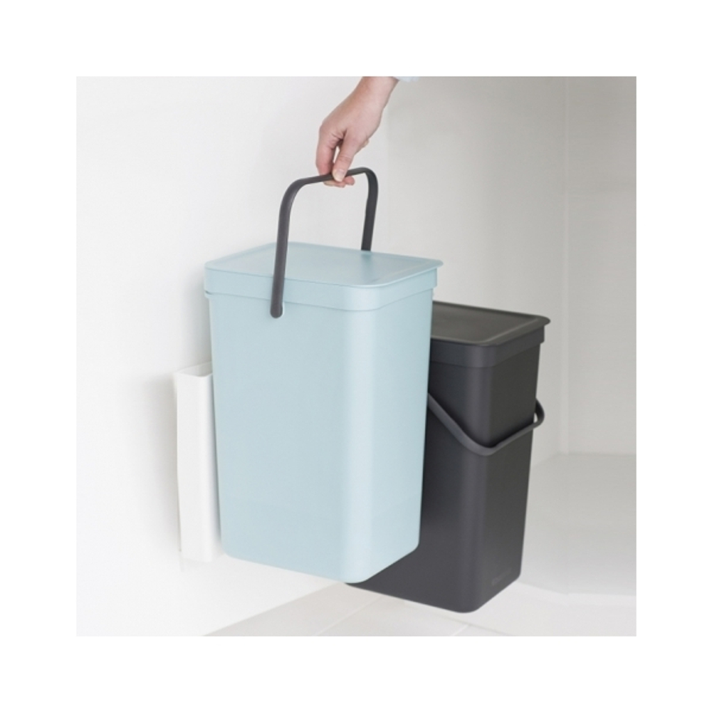 Набор ведер для мусора Brabantia Sort&Go 16л 2шт установка