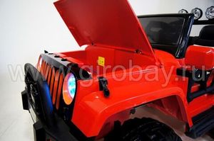 Детский электромобиль River Toys JEEP M777MM красный