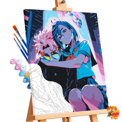 Картина по номерам DanDaDan Кэн Такакура, Момо Аясэ