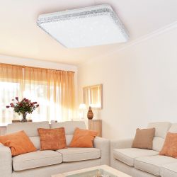 Светильник потолочный светодиодный ЭРА Классик с ДУ SPB-6-70-RC S Brilliance Slim 70Вт 3000-6500К квадрат | Светильники SPB-6 с ДУ