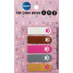 Набор стикеров пластиковых "Лапки" 5 цв.x20 лист. 45x14 мм. На индексах можно делать надписи (Центру