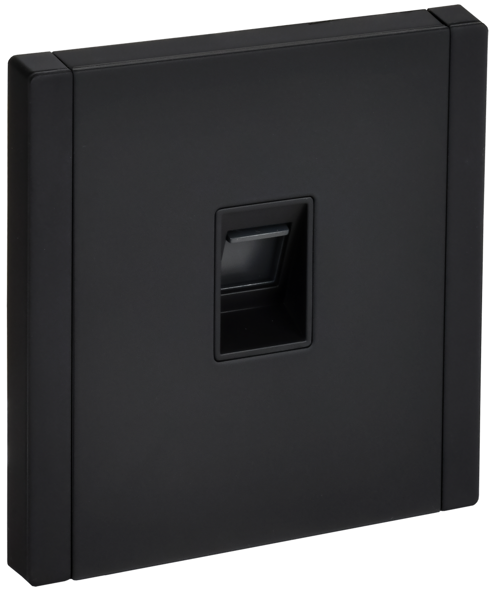 FORTE&PIANO Розетка компьютерная RJ45 кат.6 FP131M металл черный IEK