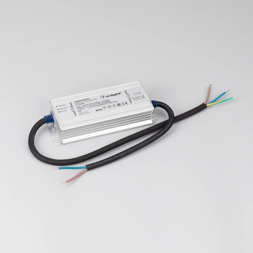 Блок питания ARPJ-LG-1431050-PFC (100W, 71-143V, 0.5-1.05A) (Arlight, IP67 Металл, 5 лет) 043262