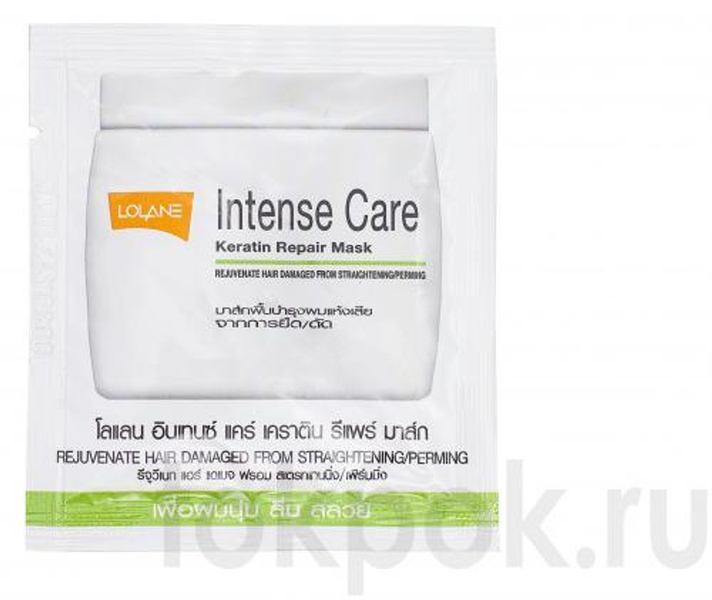 Маска с кератином для волос после выпрямления Lolane Keratin Mask Hair Damage By Straighteninng 15 г