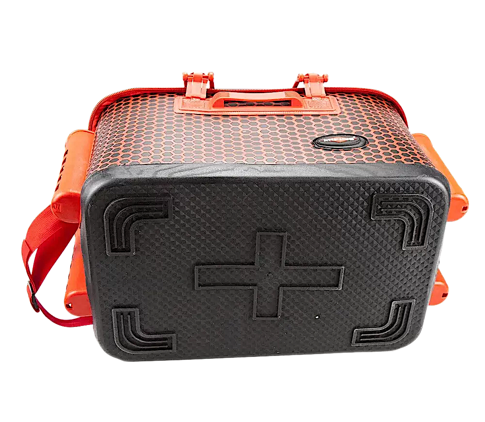 Ящик Mifine YH40 с 4 стаканами для удилищ и полкой 41x26x27см -