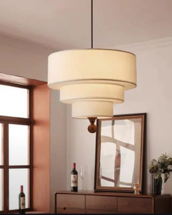 Люстры из текстиля в ретро стиле 🤍